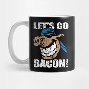 Funny Let's Go Bacon Hog Design Parody Mug